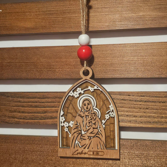 Birth of Christ Ornament Collection – 7-Piece Wooden Nativity Set