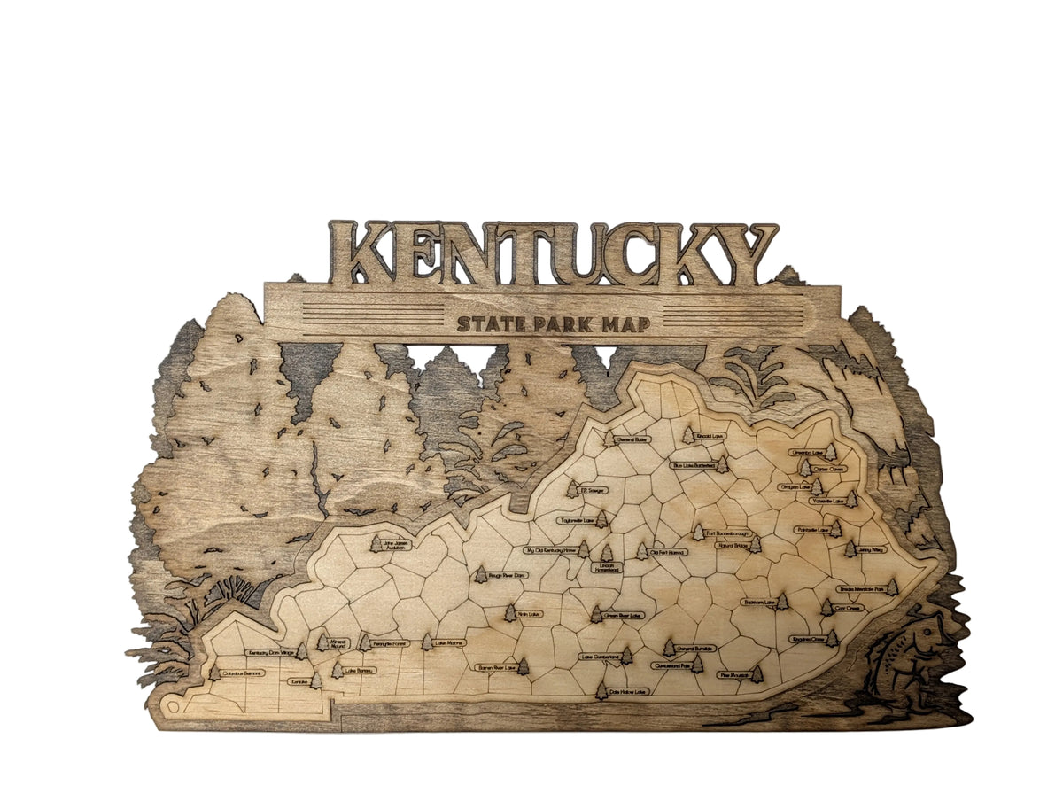 Kentucky State Park Map — Wooden Park Tracker