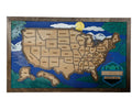Wooden USA Travel Map — Lake