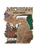 Michigan State Park Map — Wooden Park Tracker