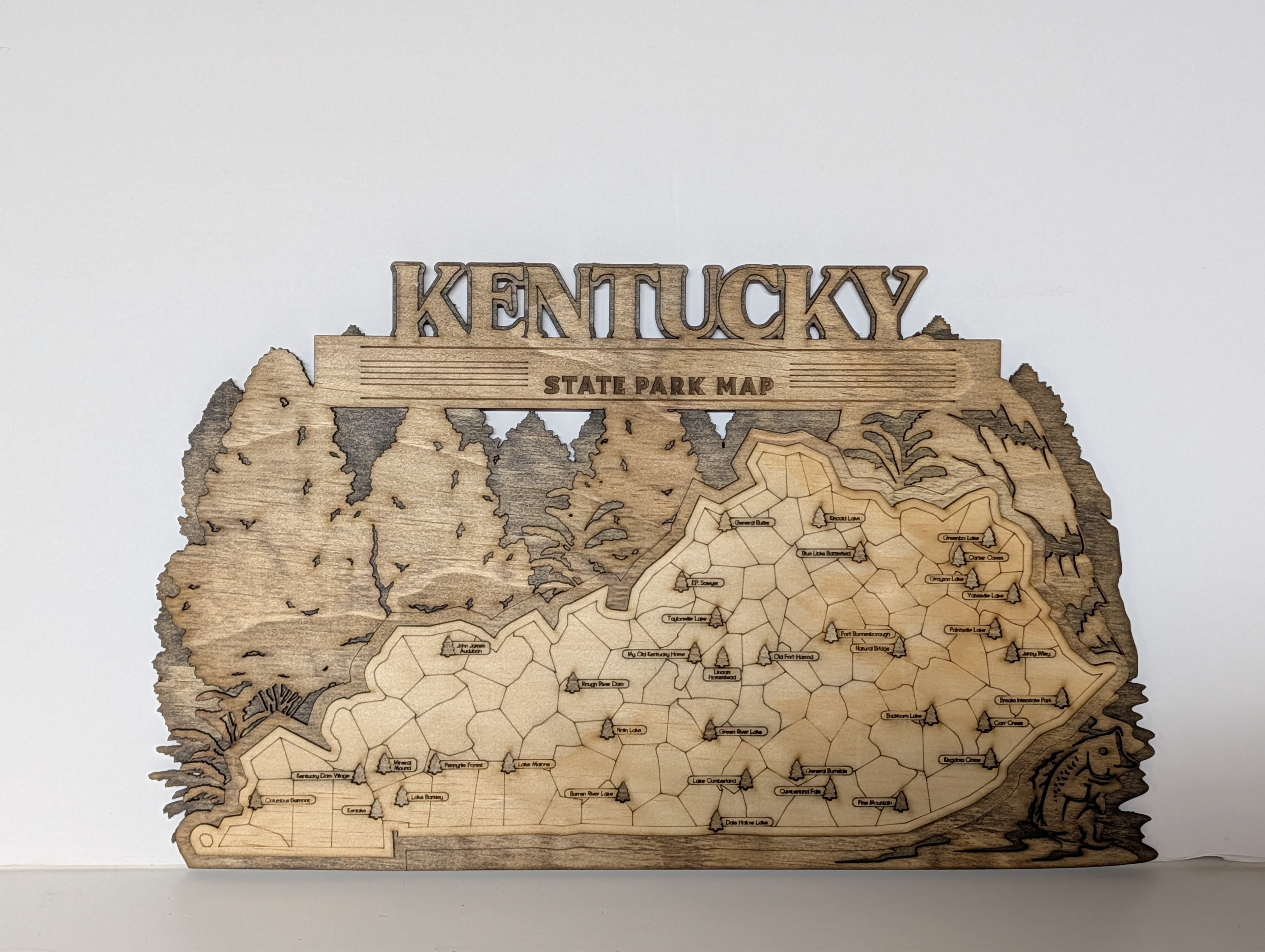 Kentucky State Park Map — Wooden Park Tracker